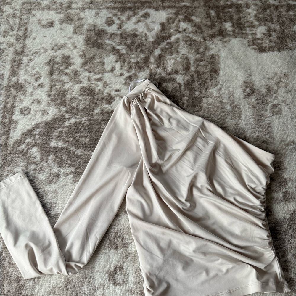 H&M Cream Recycled Polyester Blouse